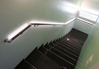 Beleuchtete Treppe