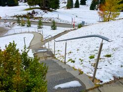 Aussenhandlauf für Ferienhaus - Bernet «Flexo Handläufe»