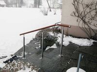 Sichere Treppe im Winter