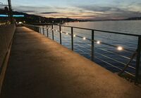 Flexo Handlauf - Licht-Handlauf an Seepromenade