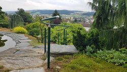 Flexo Geschwungener Handlauf im Garten